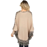 Tribal Fringe Poncho Sweater