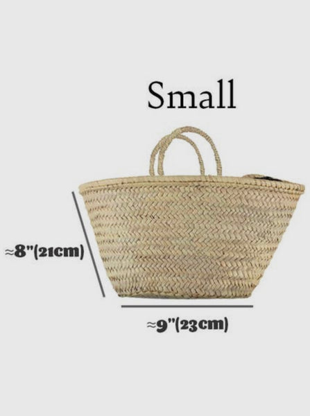 Organic Straw Bag - French Market Basket Tote