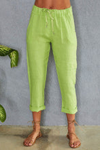 Load image into Gallery viewer, Lime pants in 100% Italian Linen