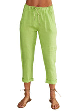 Load image into Gallery viewer, Lime pants in 100% Italian Linen