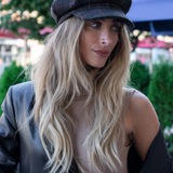 Line Pattern Newsboy Cabby Cap