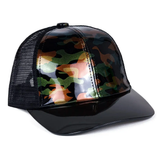 Patent Camo Print Acrylic Brim