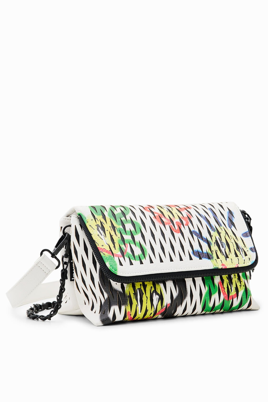 Midsize die-cut suns crossbody bag women