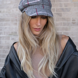 Line Pattern Newsboy Cabby Cap
