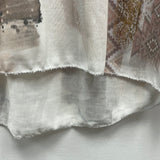 Aztec Foil Print Top w/Lurex Trim