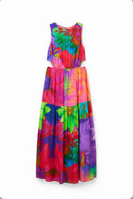 Load image into Gallery viewer, Long flower cut-out dress Women