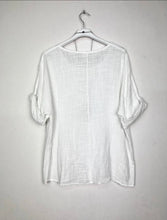 Load image into Gallery viewer, Cotton Blouse Solid Color w/Necklace