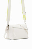 Midsize half logo crossbody bag women