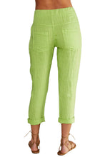 Load image into Gallery viewer, Lime pants in 100% Italian Linen