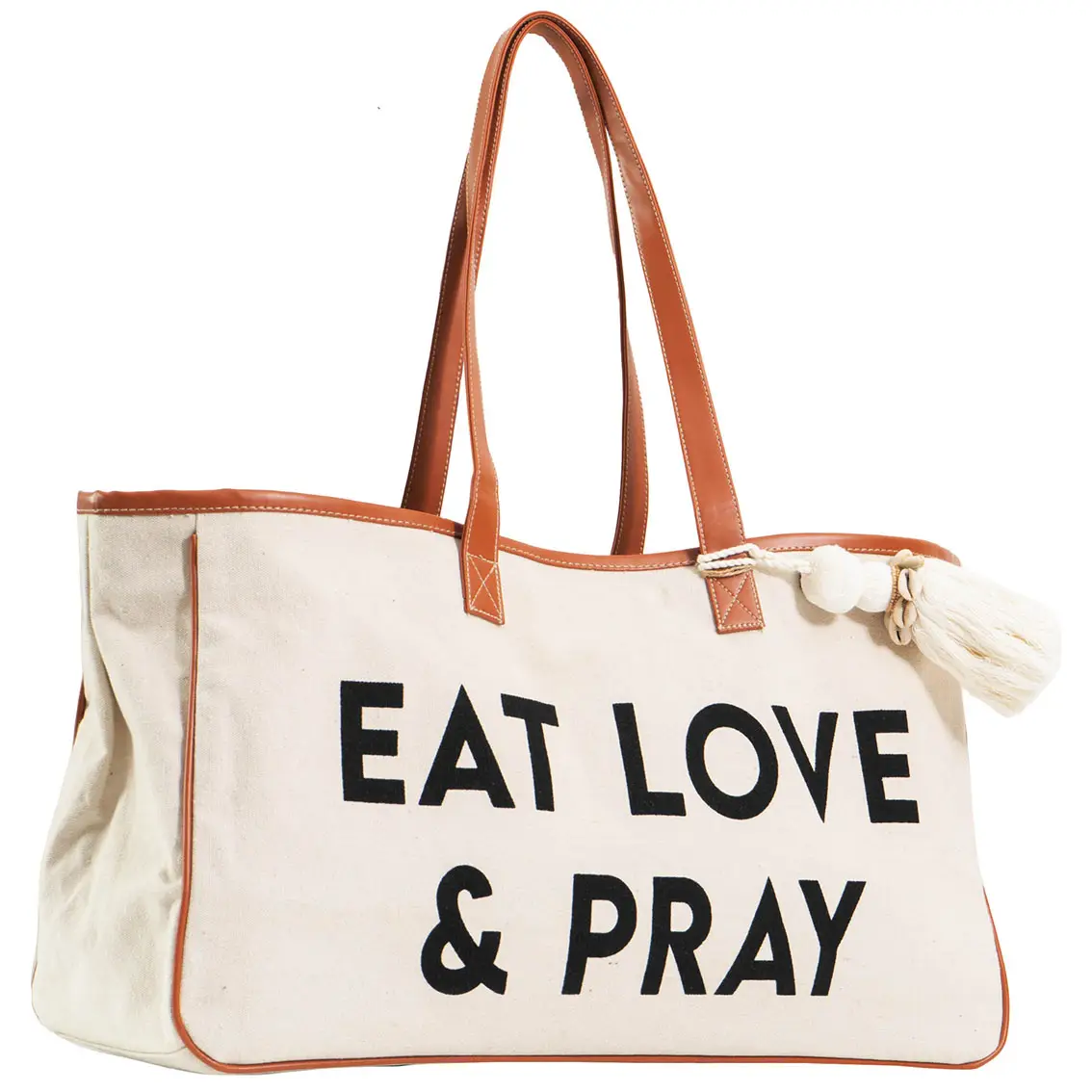 Canvas Eat Love & Pray Tote Bag - Thumbnail 2