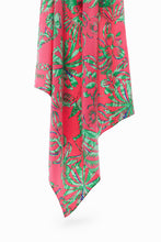 Load image into Gallery viewer, Tropical square scarf women