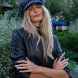 Patterned Newsboy Cabby Hat