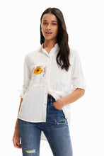 Load image into Gallery viewer, Patchwork message shirt women