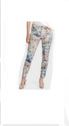 Skinny Ankle Printed Jeans Soft Floral