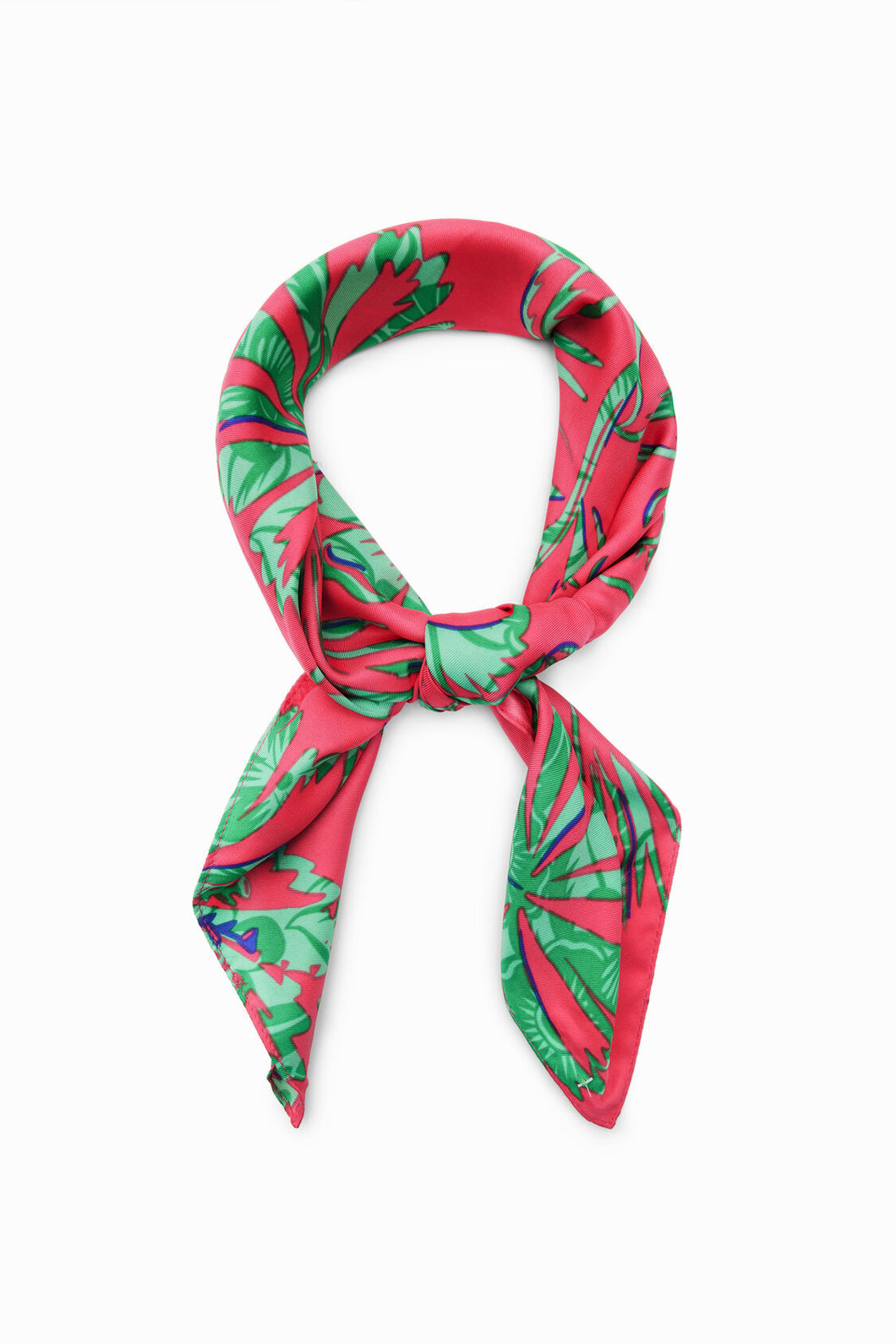 Tropical square scarf women