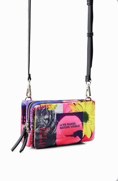 Small collage crossbody bag women