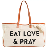 Canvas Eat Love & Pray Tote Bag