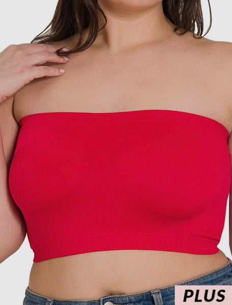 Plus Size 8 inch Bandeau Bra