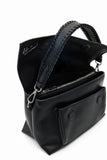 Midsize half logo crossbody bag women