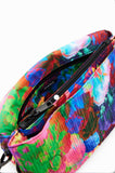 Midsize floral crossbody bag women