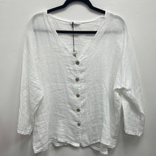 Load image into Gallery viewer, Linen Button Down Blouse -women