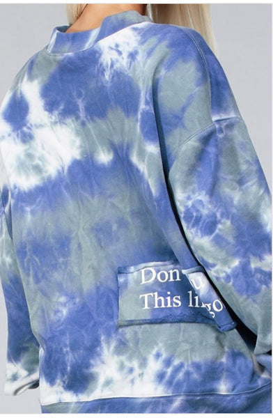 Tie Dye Pullover Sweatshirt