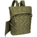 Wave Quilted Puffer Nylon 18 Inch Square Buckle Workbook Backpack