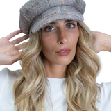 Line Pattern Newsboy Cabby Cap