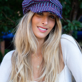 Patterned Newsboy Cabby Hat