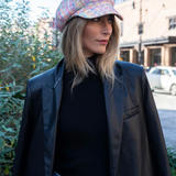 Multi Color Tweed Newsboy Cabby Cap