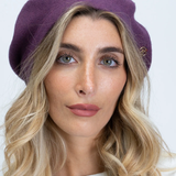 Knit Solid Beret