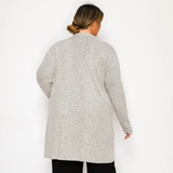 Cozy Pocket Cardigan with Pearls Curve