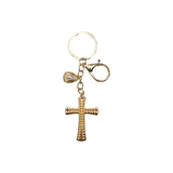 Cross Pendant Bling Rhinestone Metal Key Chain