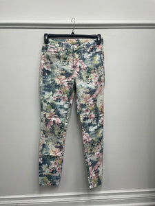 Skinny Ankle Printed Jeans Soft Floral