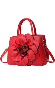 Red 3D Top Handle Purse