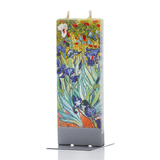Flat Handmade Candle - Van Gogh Irises Fine Art Painting