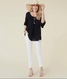 Teal Pull On Pants Women