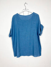 Load image into Gallery viewer, Cotton Blouse Solid Color w/Necklace