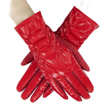 Gloves Red Puffer Winter Gloves For Women