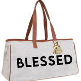 Canvas Blessed Tote Bag