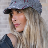Line Pattern Newsboy Cabby Cap