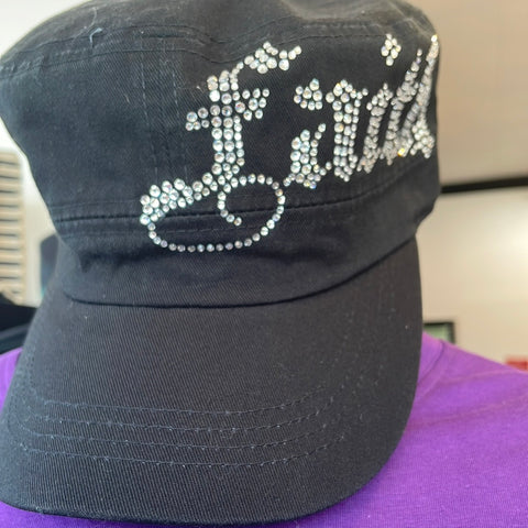 FAITH RHINESTONE VINTAGE TRUCKER HAT