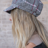 Line Pattern Newsboy Cabby Cap