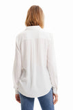 Patchwork and flower shirt- Women