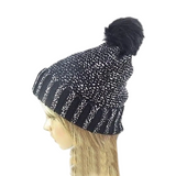 Metallic Gold Shimmer Knitted Trooper Beanie