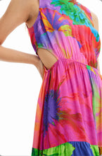 Load image into Gallery viewer, Long flower cut-out dress Women