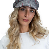 Line Pattern Newsboy Cabby Cap