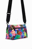 Midsize floral crossbody bag women