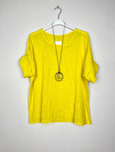 Load image into Gallery viewer, Cotton Blouse Solid Color w/Necklace