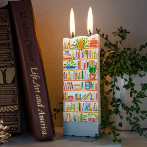 Flat Handmade Candle-Book Lover